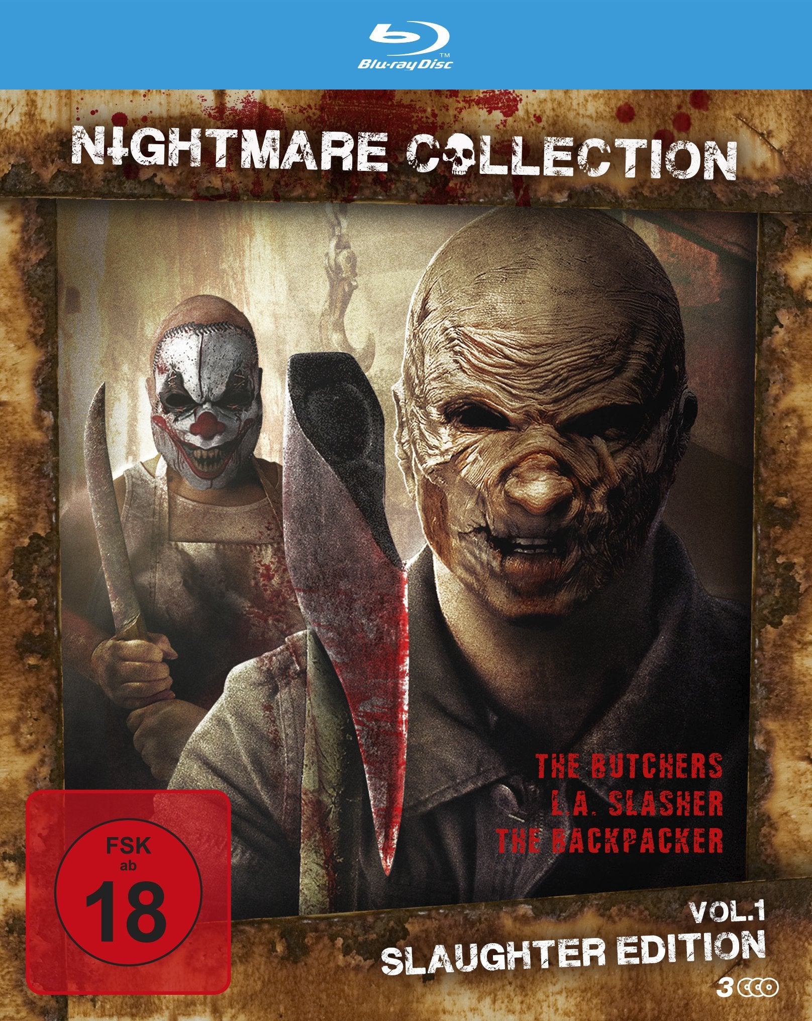 Nightmare Collection Vol. 1 - Slaughter Edition (3-Blu-ray-Box) Films
