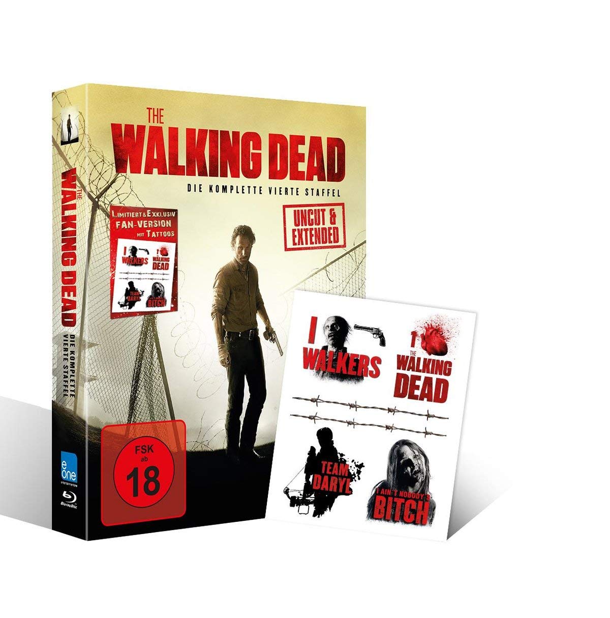 The Walking Dead - Die komplette vierte Staffel - UNCUT & EXTENDED - Tattoo Fan-Version - limitiert Box sets