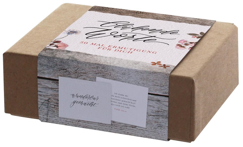 Blühende Worte - 50 X Ermutigung Für Dich (Box mit 50 Kärtchen) Living & Furnishing