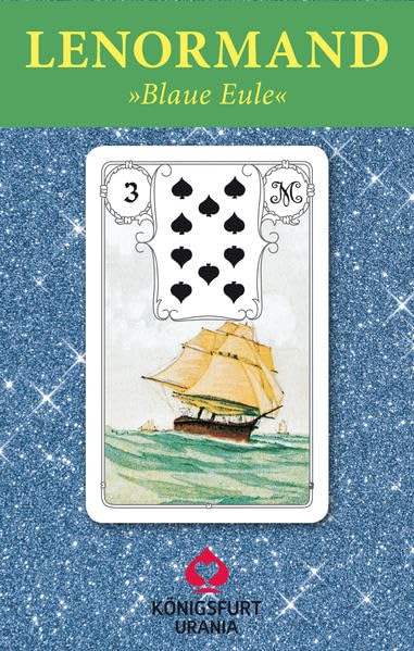 Lenormand-Karten "Blaue Eule", SA (einmalige Sonderausgabe, 7 x 11 cm) Religion & Esotericism