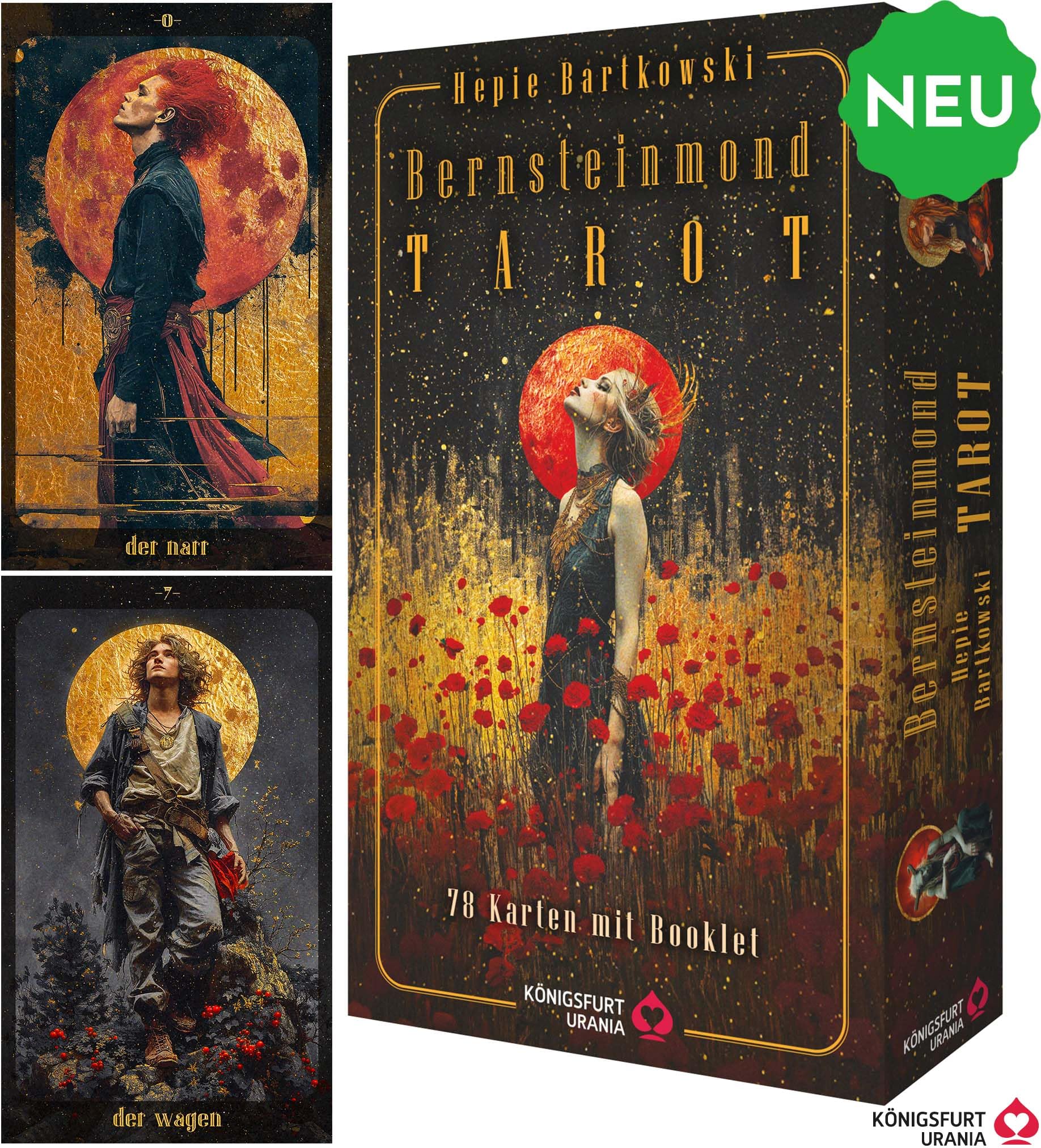 Bernsteinmond Tarot - 78 Tarotkarten und 80-seitiges Booklet Lifestyle