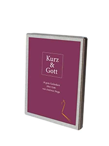 Kurz & Gott - Postkartenbox: 18 gute Gedanken über Gott von Andreas Noga Film, Art & Culture