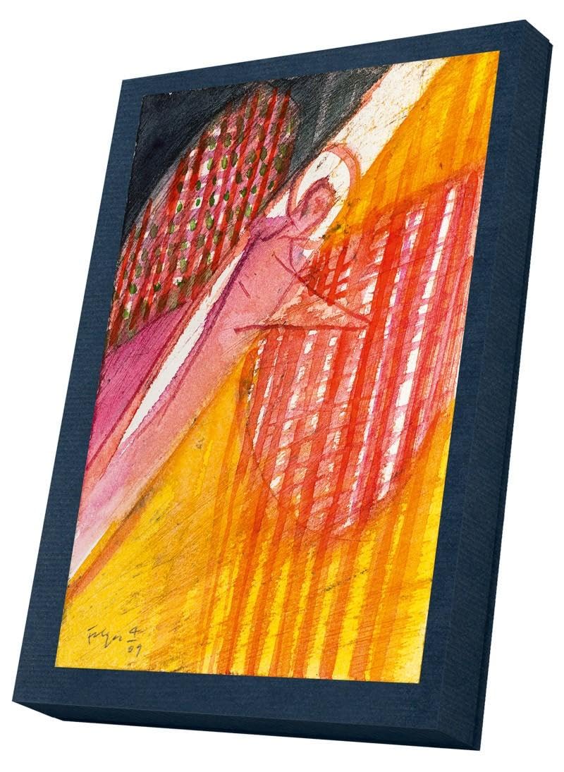 Kunstkarten-Set "Leuchtende Engel": Zehn Kunstkarten (fünf Motive) mit weißen Umschlägen Film, Art & Culture