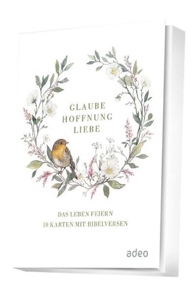 Glaube, Hoffnung, Liebe - Faltkarten-Set: Das Leben feiern - 10 Karten mit Bibelversen Leisure, Home & Garden
