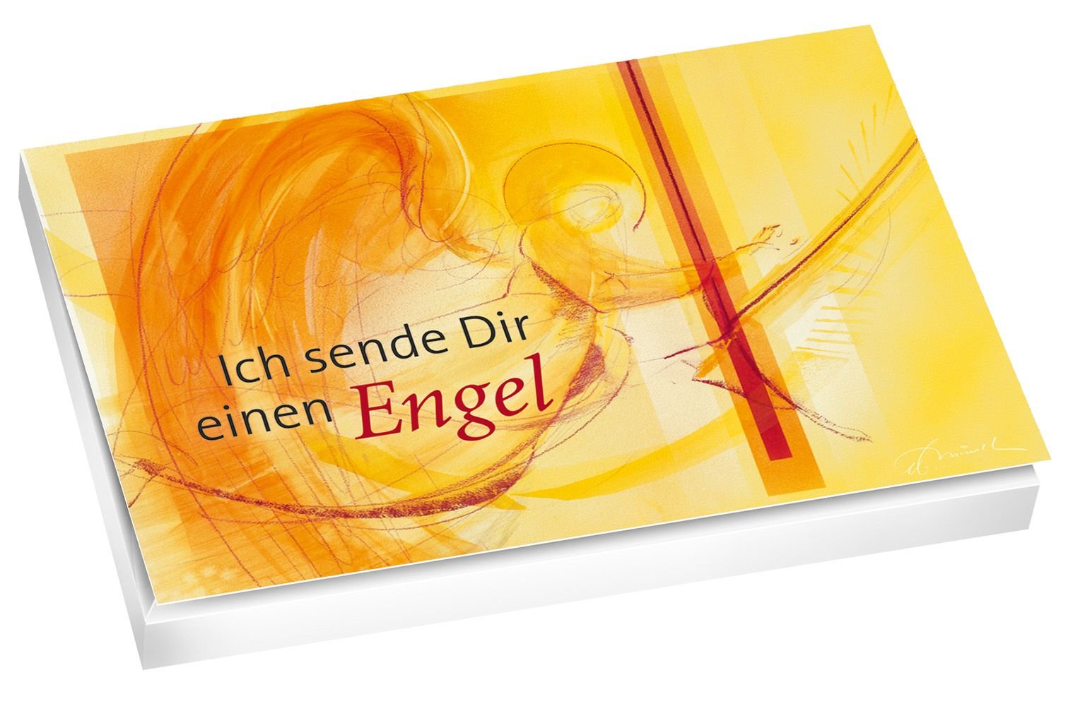 Ich sende Dir einen Engel: 32 Bibelspruchkarten mit einem Kunstmotiv von Eberhard Münch auf der Rückseite Religion & Esotericism