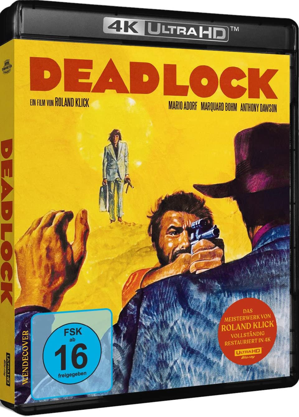 Deadlock - Das Meisterwerk von Roland Klick - Vollständig Restauriert - Limited Edition 500 Stück. Mit Mario Adorf, Anthony Dawson und Marquard Bohm. (4K Ultra HD) Movies