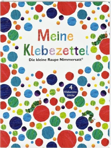 Die kleine Raupe Nimmersatt - Meine Klebezettel: Booklet mit 4 Blocks à 25 Blatt Stationery