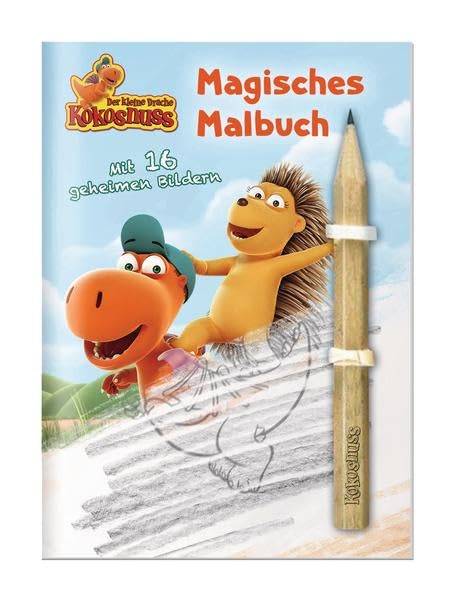 Der kleine Drache Kokosnuss - Magisches Malbuch mit Bleistift Books