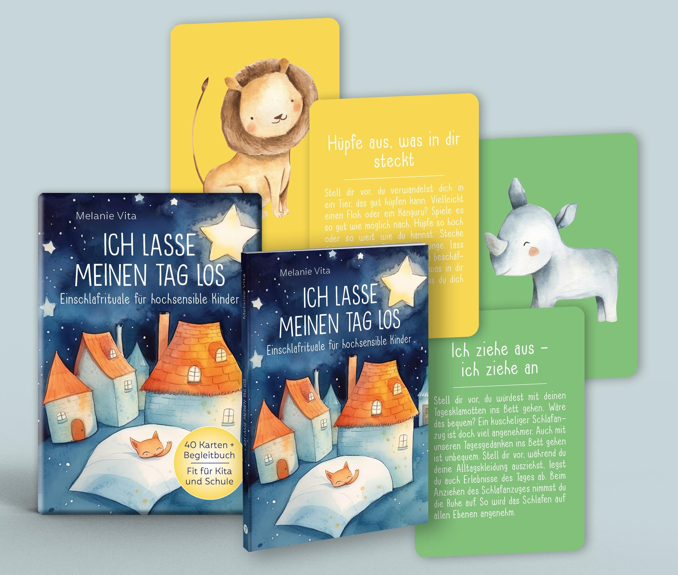 Ich lasse meinen Tag los: Einschlafrituale für hochsensible Kinder: 40 Karten mit Begleitbuch – Fit für Kita und Schule Parents & Children