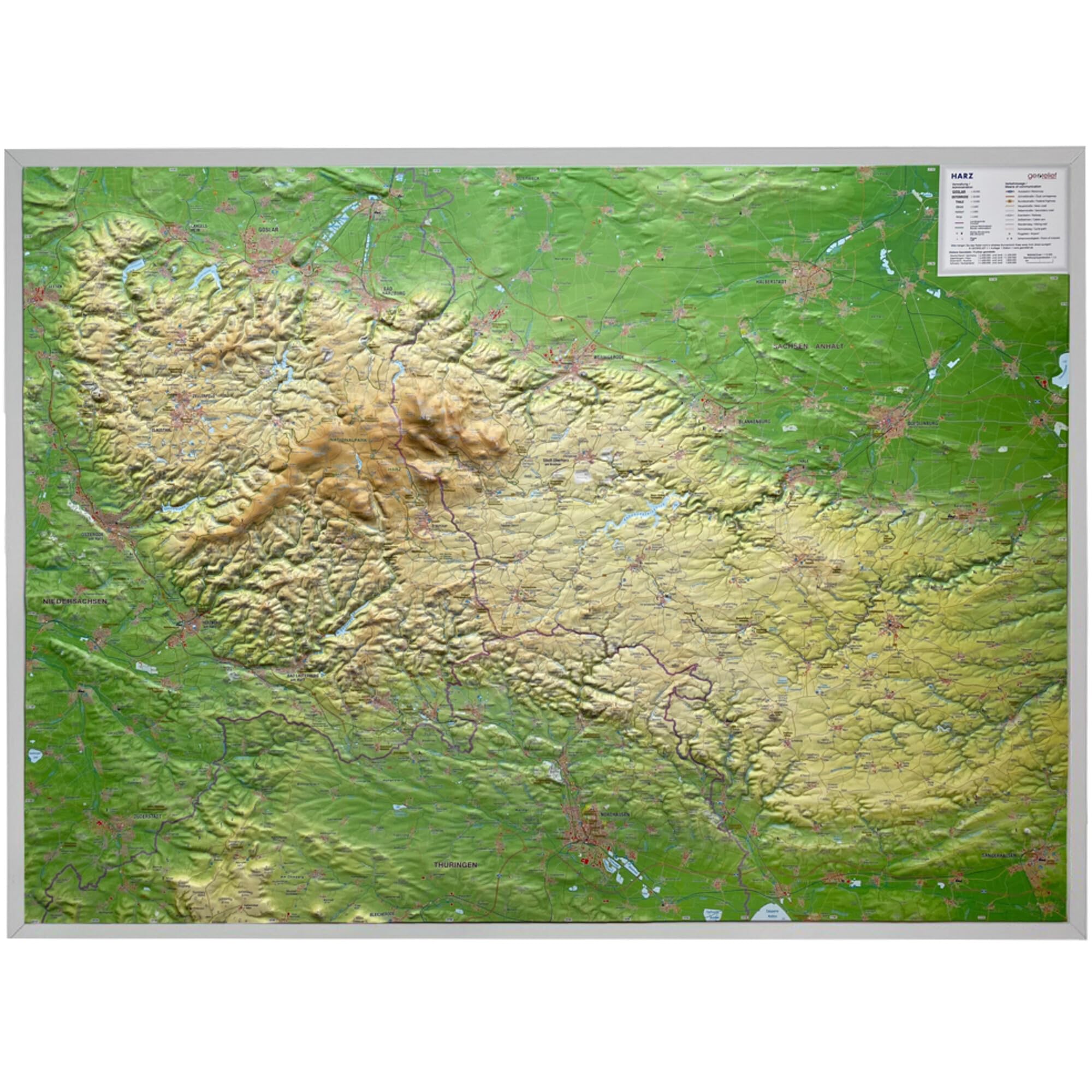 Relief Harz 1:110.000: Tiefgezogenes Kunststoffrelief Leisure, Home & Garden