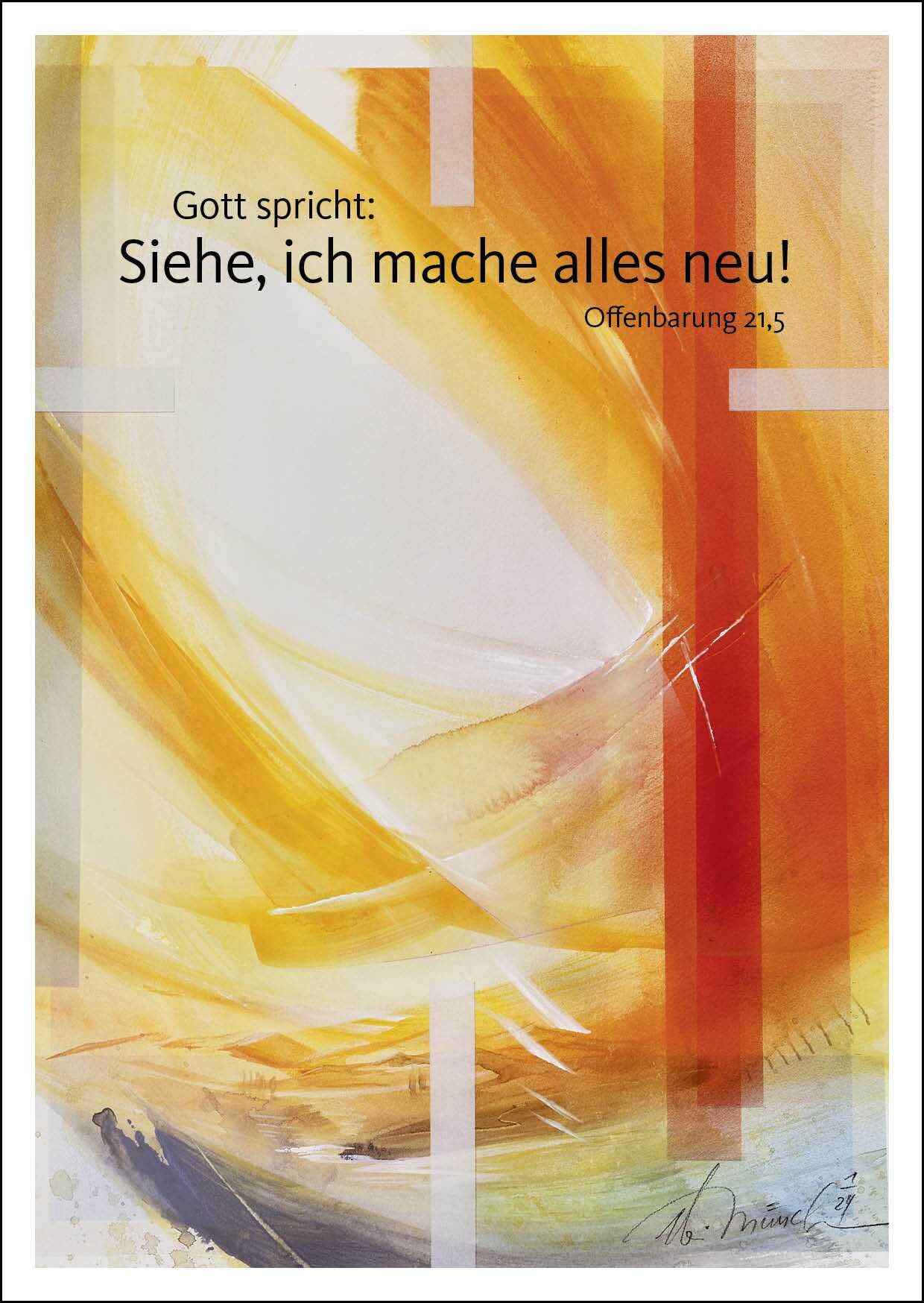 Jahreslosung Münch 2026, Postkarte (10er-Set) (Edition Eberhard Münch) Film, Art & Culture