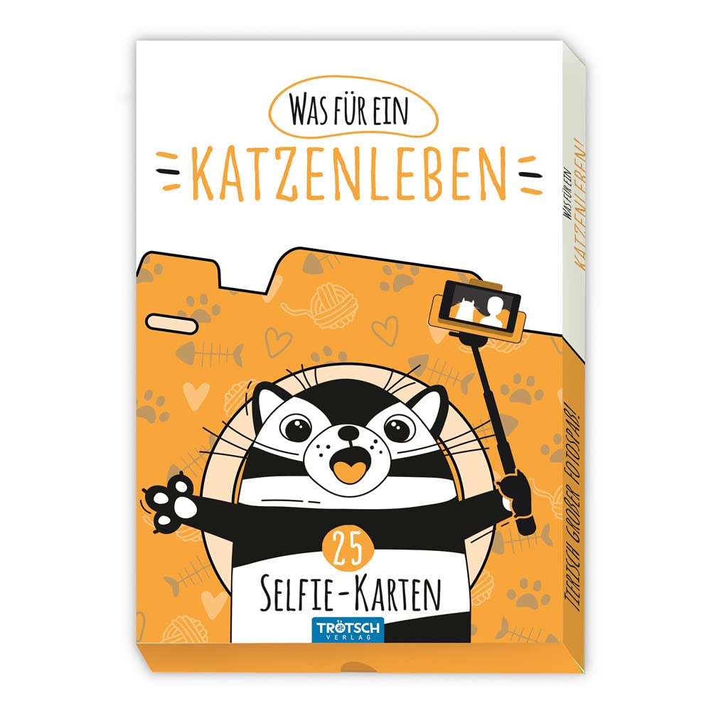 Trötsch Kartenset Selfiekarten Was für ein Katzenleben: Fotokarten Erinnerungskarten Ereignisskarten Leisure & Fun