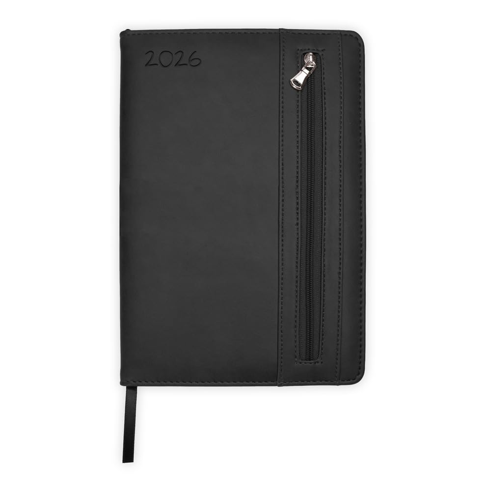 TRÖTSCH - Wochenplaner A5 mit Tasche Schwarz 2026: Taschenkalender Leisure, Home & Garden