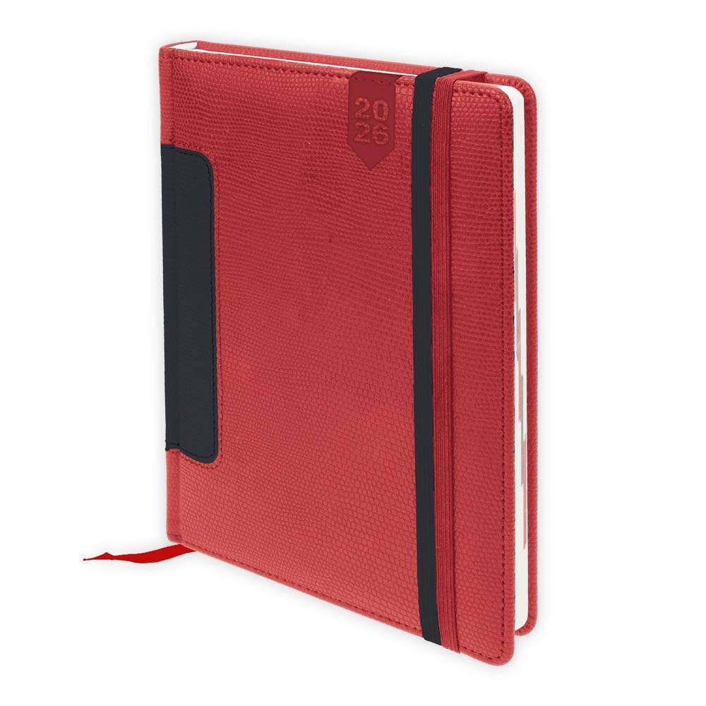 TRÖTSCH - Buchkalender A5 Rot 2026 | Tagesplaner Leisure, Home & Garden