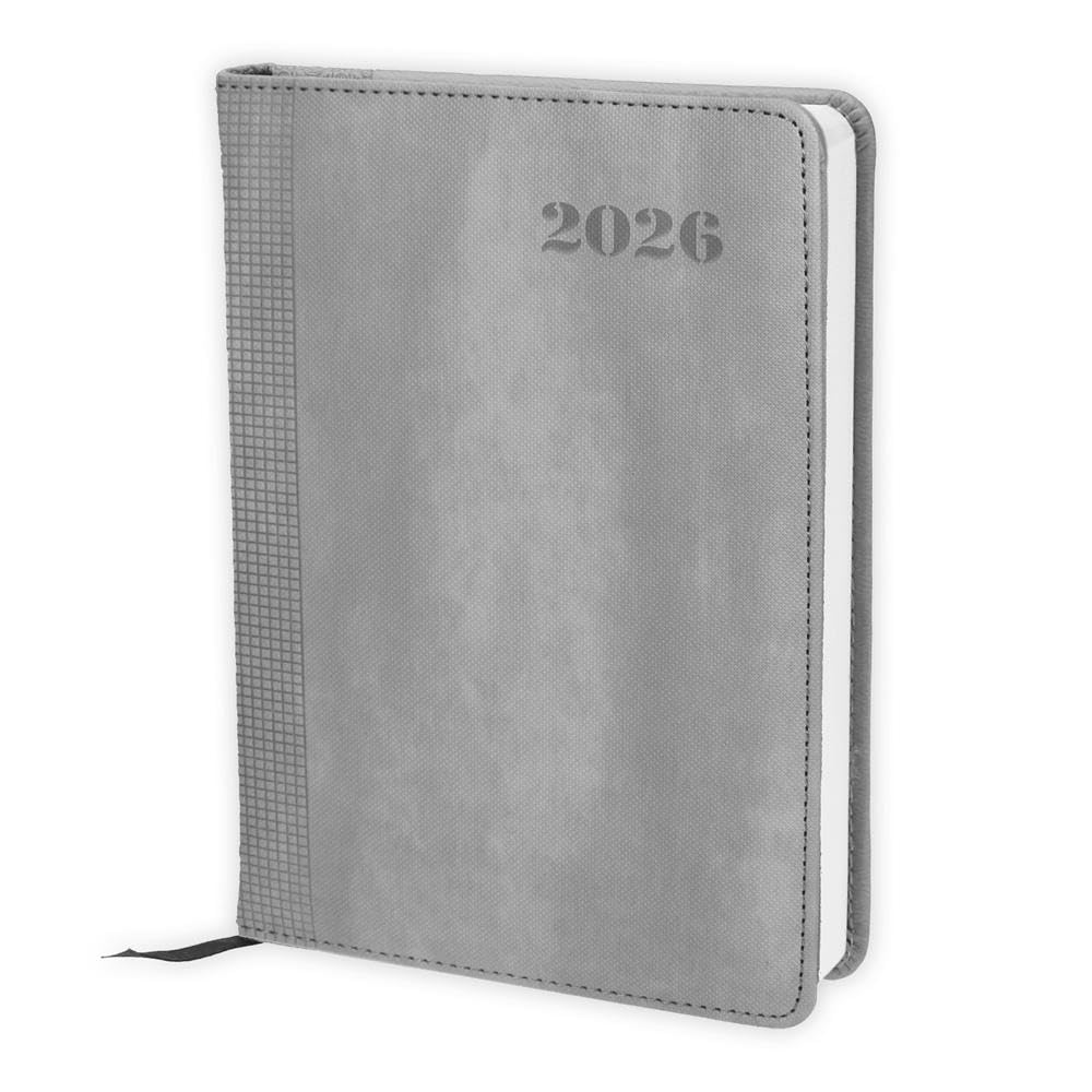 TRÖTSCH - Buchkalender A5 Grau 2026 | Tagesplaner Leisure, Home & Garden