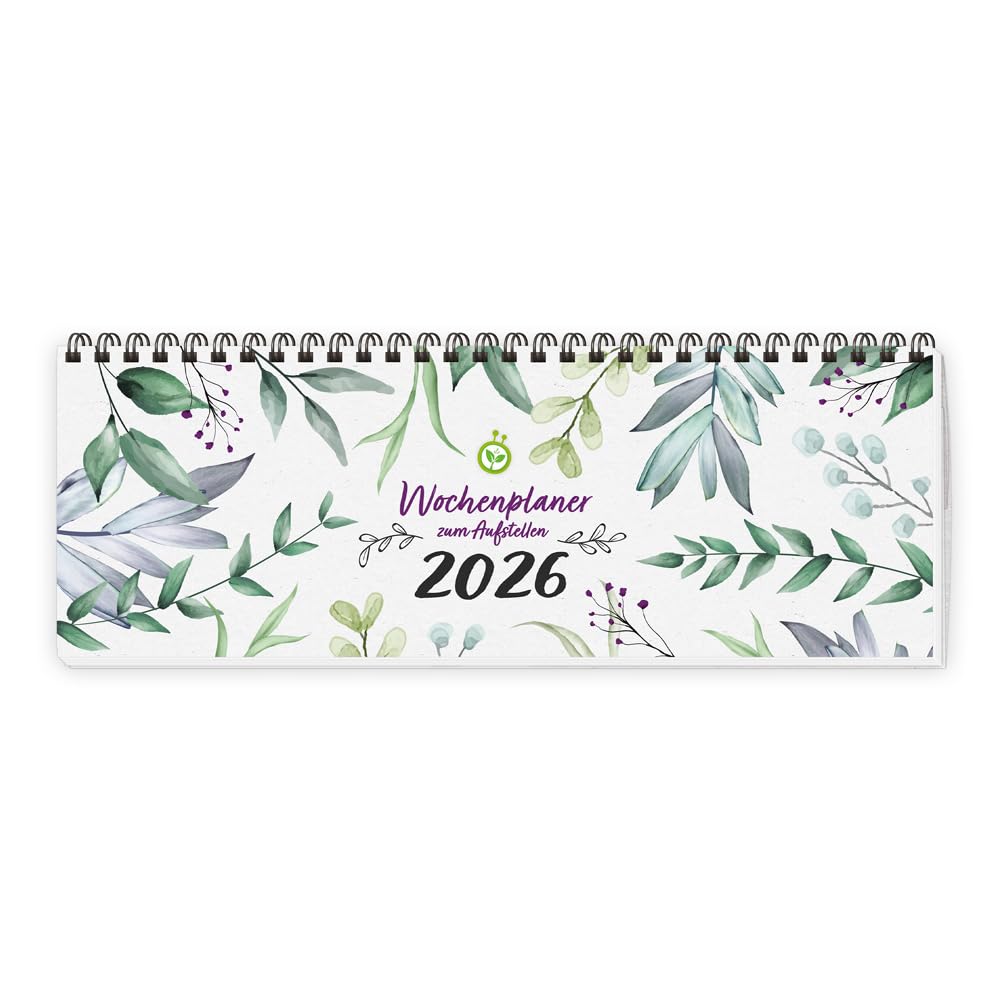 Trötsch Wochenplaner zum Aufstellen Natur 2026: Tischkalender Wochenkalender Leisure, Home & Garden