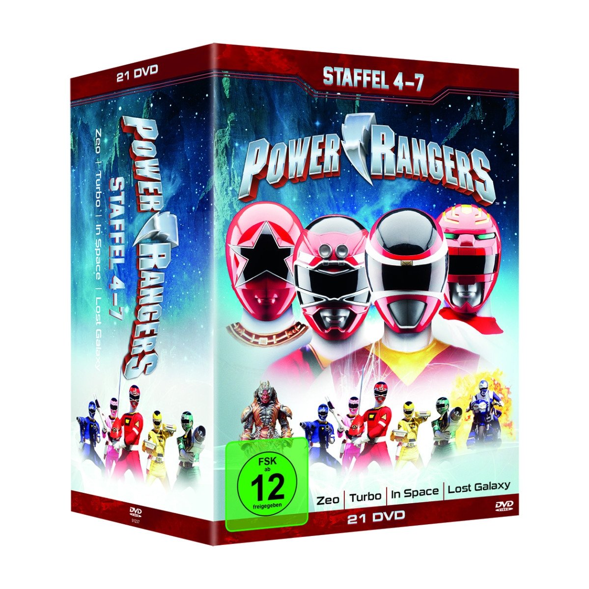 Power Rangers-Staffel 4-7 (21 DVDs) Box sets