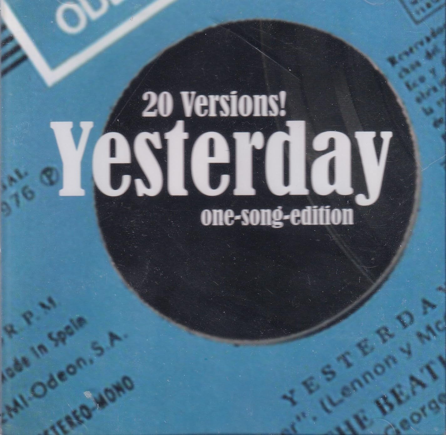 Product Image: one-song-edition YESTERDAY