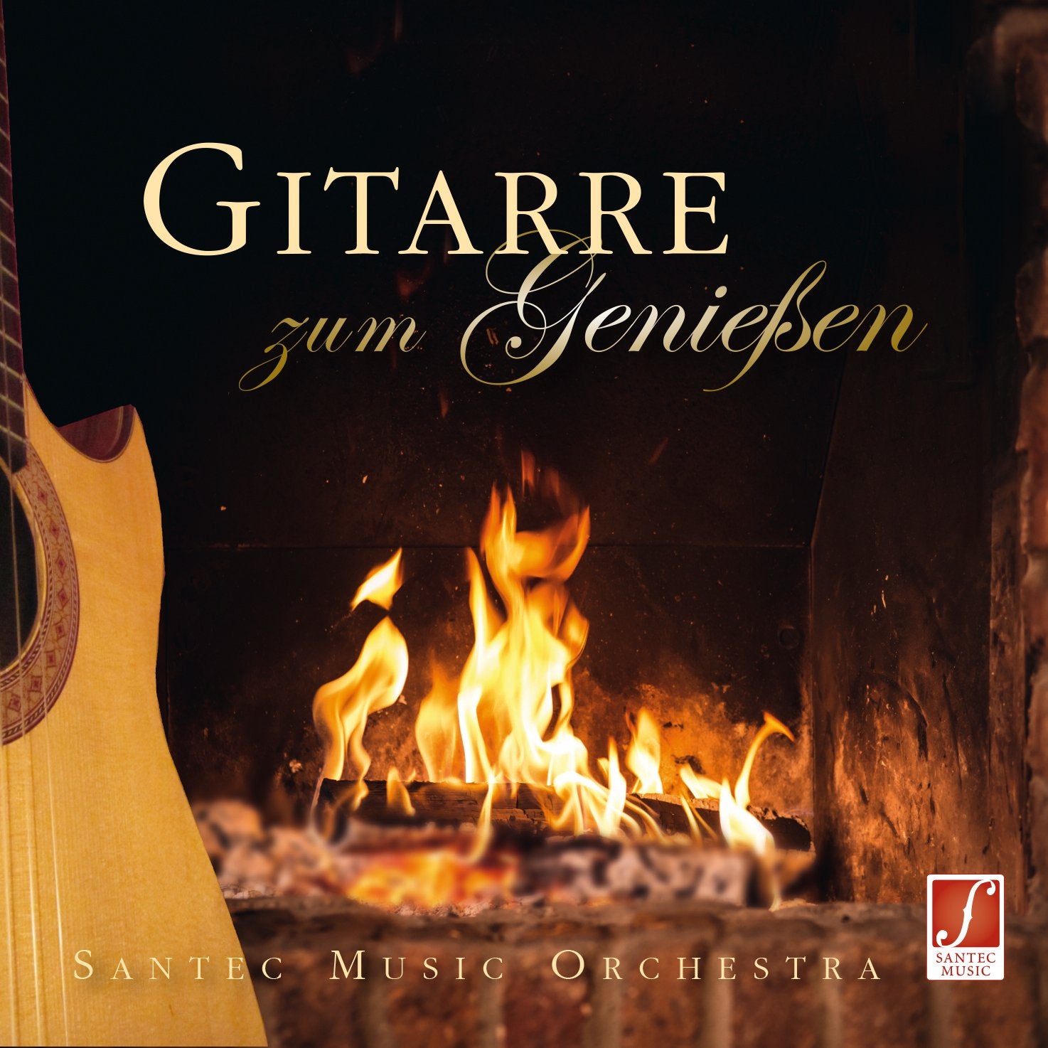 CD Gitarre zum Genießen - Feinste Instrumentalmusik mit der Begleitung des Santec Music Orchestras - CD Entspannungsmusik Erwachsene - Gitarrenmusik Music for Children
