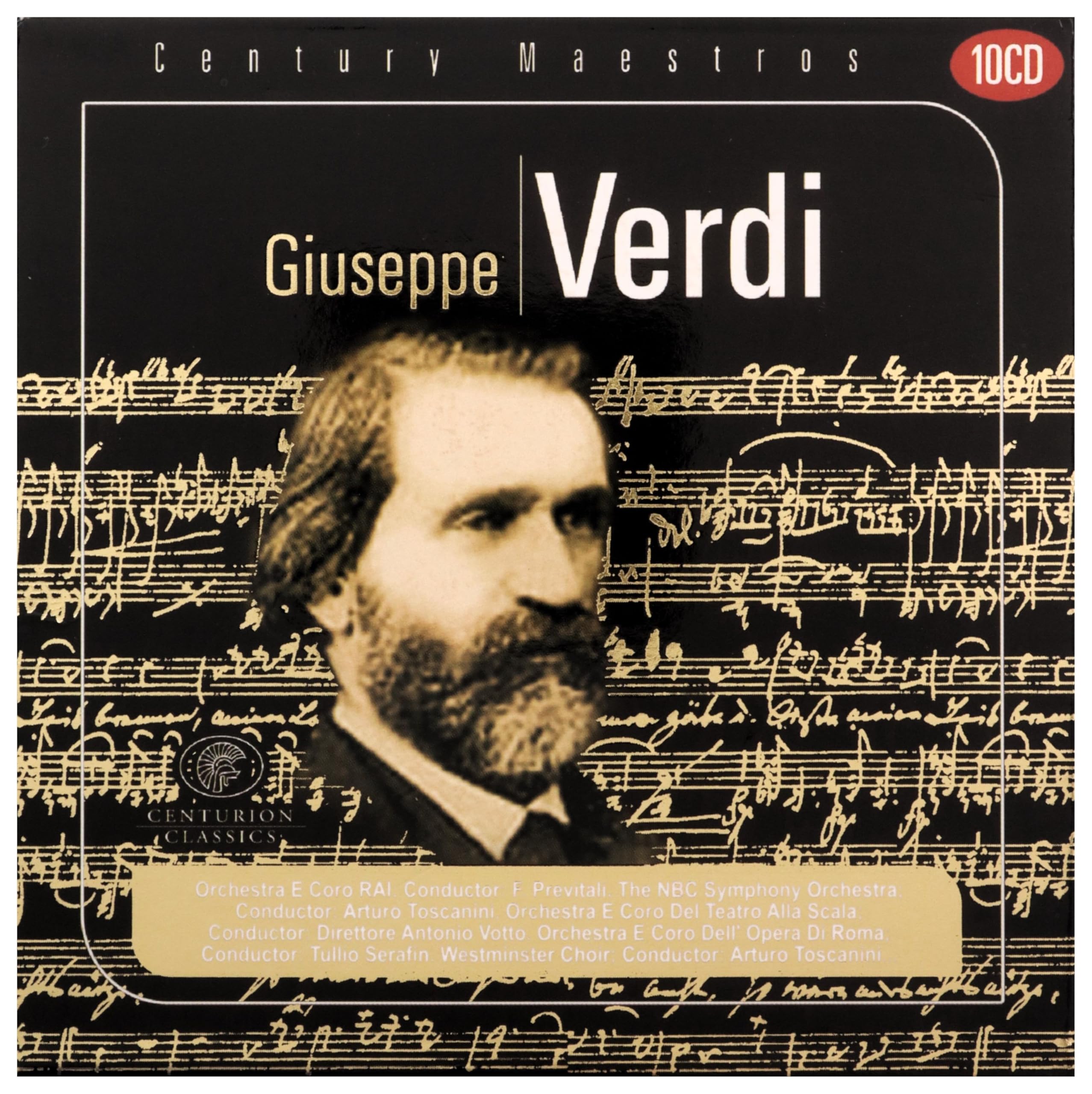 Giuseppe Verdi, 10 Audio-CDs: Mit dem Chor und Orchester der RAI unter F. Previtali, dem NBC Symphony Orchestra unter Arturo Toscanini u. a. Books