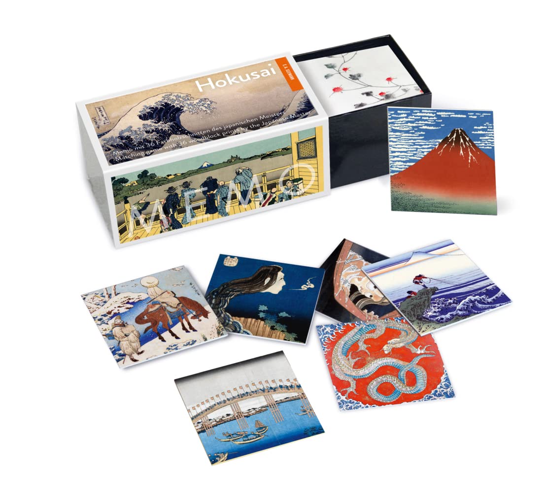 Hokusai. Memo: Memo mit 36 Farbholzschnitten des japanischen Meisters | Matching Game with 36 Woodblock Prints by the Japanese Master book