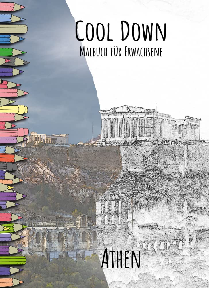 Cool Down | Malbuch für Erwachsene: Athen Classics