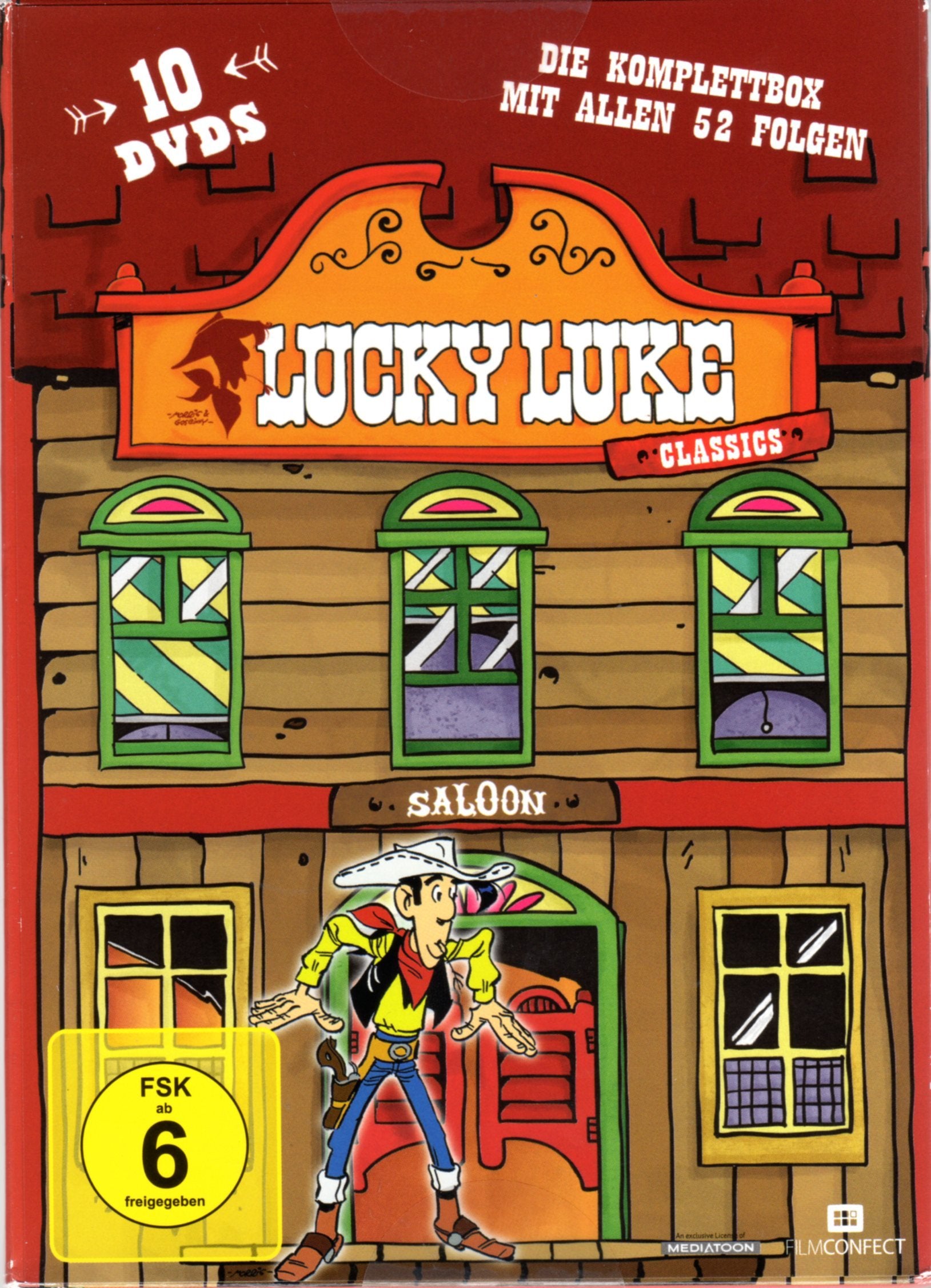 Lucky Luke Classics Komplettbox , Alle 52 Folgen Der Original Comicverfilmungen Auf 10 DVD's Films