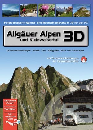 Allgäuer Alpen und Kleinwalsertal 3D (Fotorealistische Wander- und Mountainbikekarte in 3D für den PC ) Web & Graphic Design