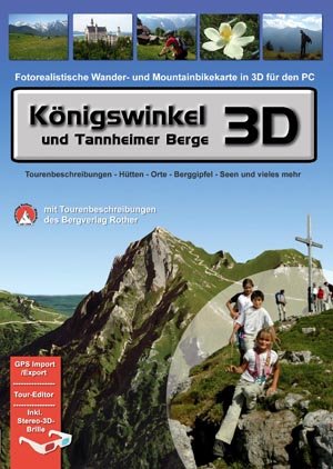 Königswinkel und Tannheimer Berge 3D (Fotorealistische Wander- und Mountainbikekarte in 3D für den PC) Web & Graphic Design
