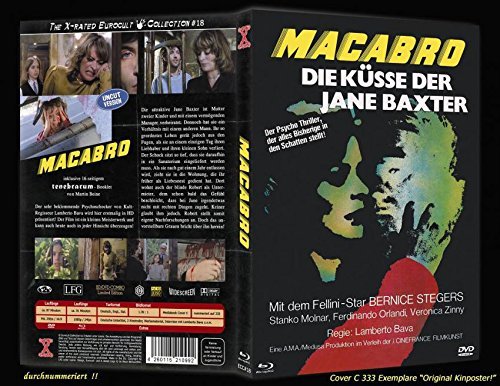 MACABRO - Die Küsse der Jane Baxter LIMITED UNCUT MEDIABOOK ( 333 Stück ) Blu-Ray + DVD Box Cover C Films