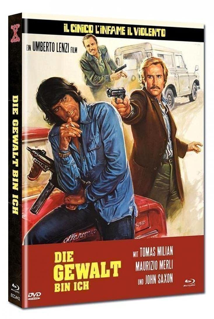 2 Disc Mediabook - Die Gewalt bin ich - Limited Uncut Mediabook Edition - (DVD + Blu Ray) Umberto Lenzi, mit Thomas Milian Films