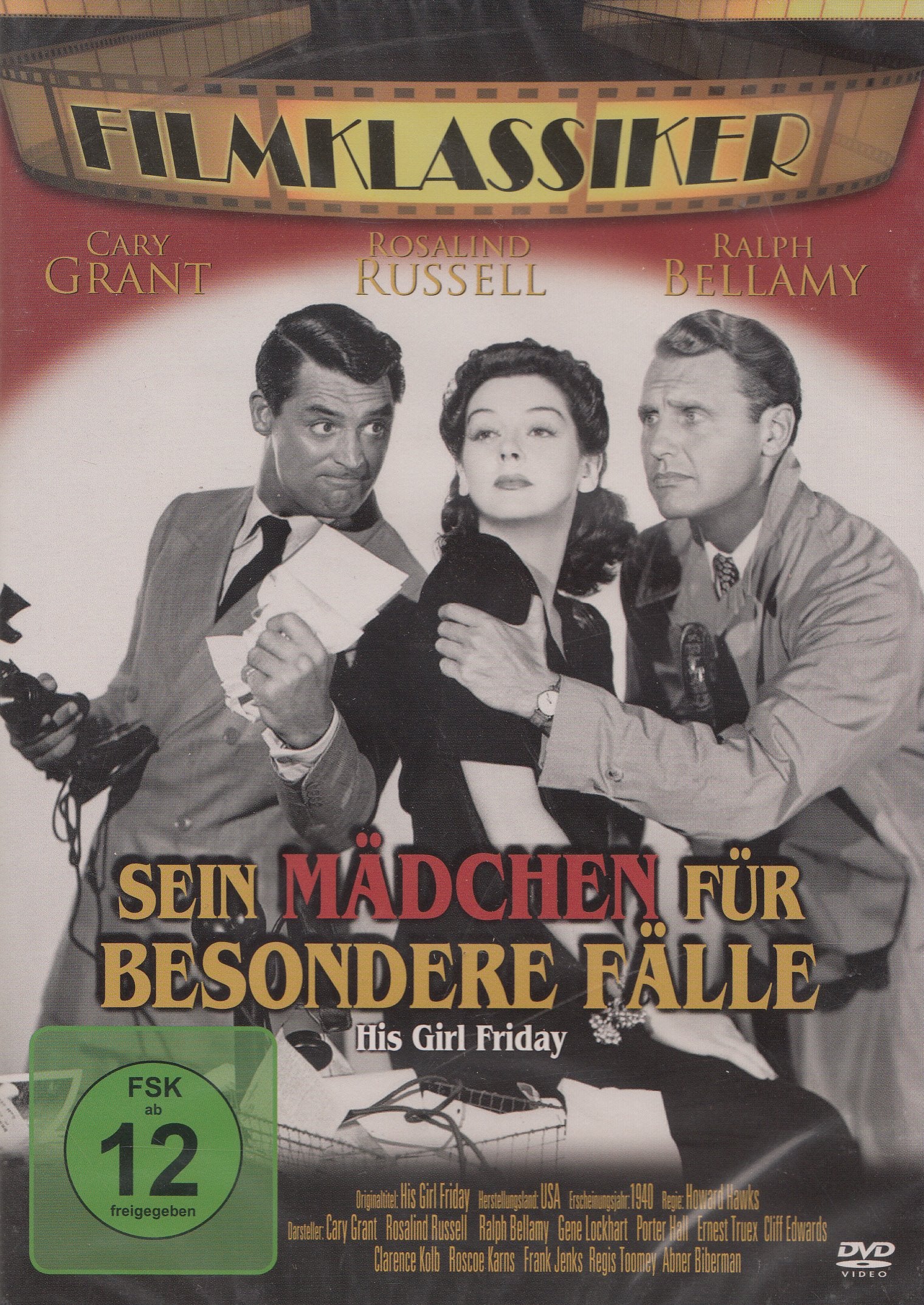 Sein Mädchen für besondere Fälle (His Girl Friday - 1940) Movies
