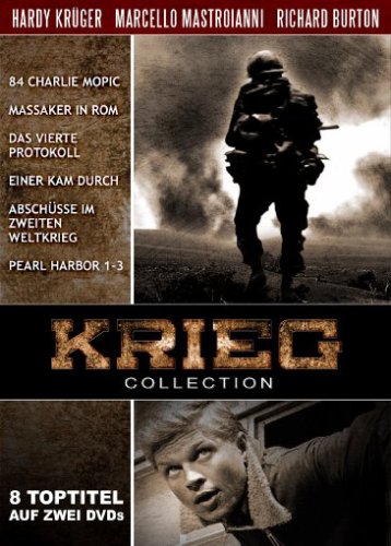 Krieg Collection (84 Charlie Mopic/Massaker in Rom/Das vierte Protokoll/Einer kam durch/Abschüsse im zweiten Weltkrieg/Pearl Harbor - Teil 1-3) Movies