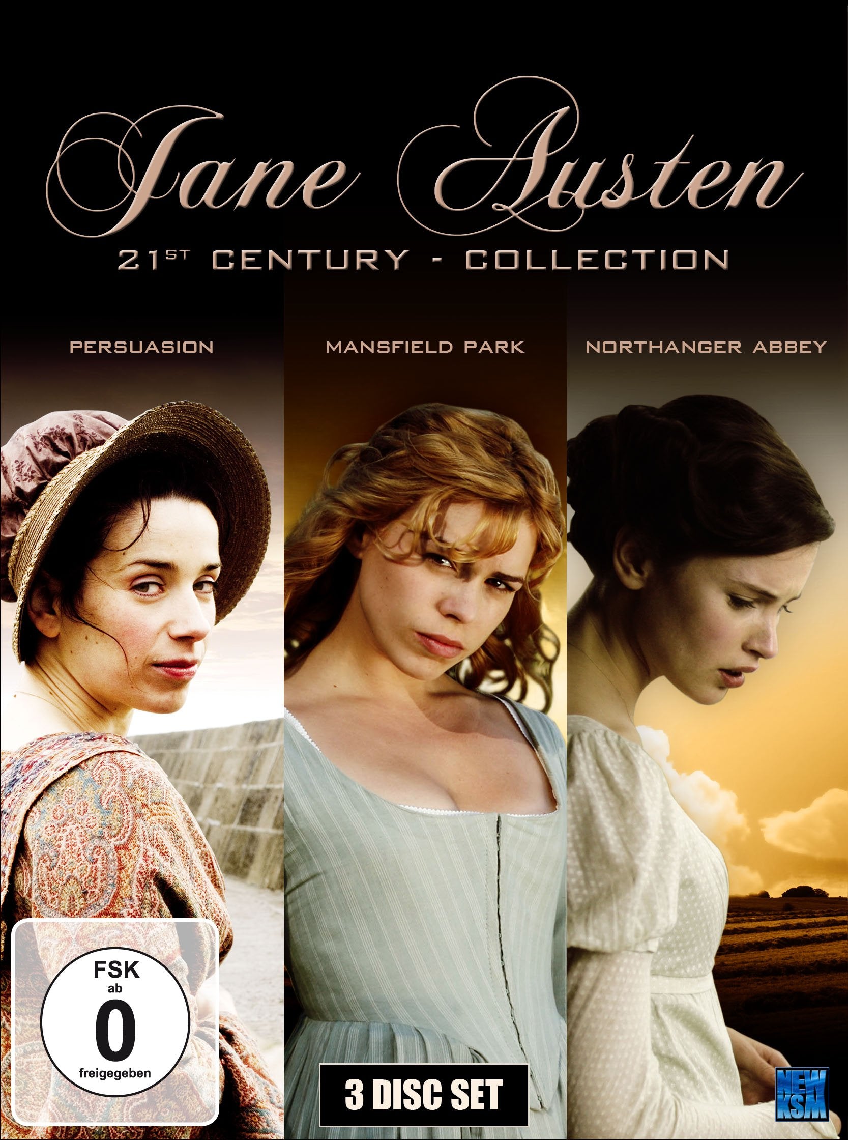 Jane Austen 21st Century Collection: Northanger Abbey, Mansfield Park, Persuasion Films