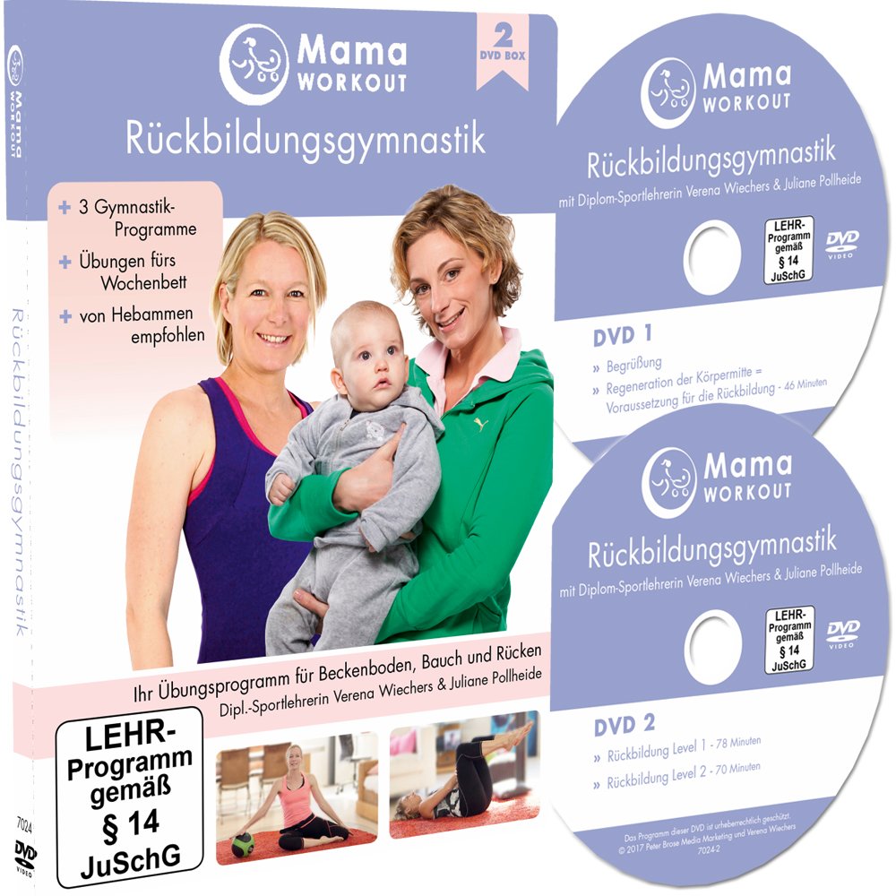 MamaWORKOUT - Rückbildungsgymnastik (2 DVDs) ++ Das Standardwerk von Expertin Verena Wiechers, Leiterin der Akademie für Prä- & Postnatales Training Movies