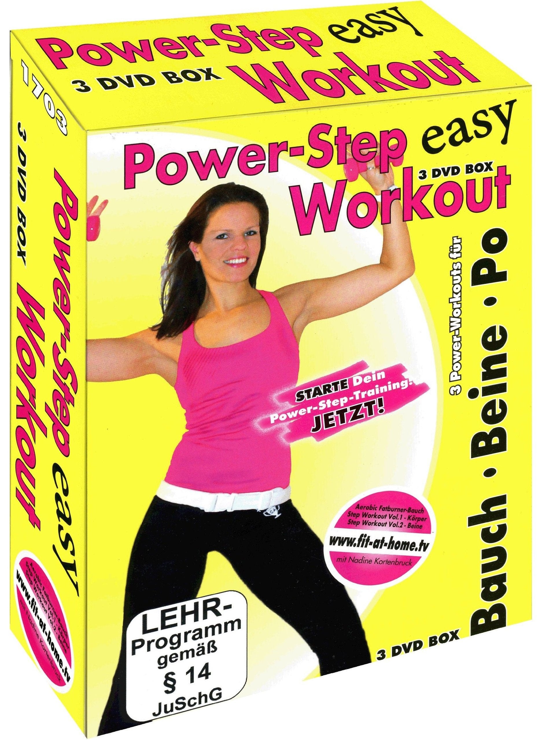 Easy Power - Step Aerobic Fatburner Workout (Bauch, Beine, Po) - 3 DVD Fitness Box - Films