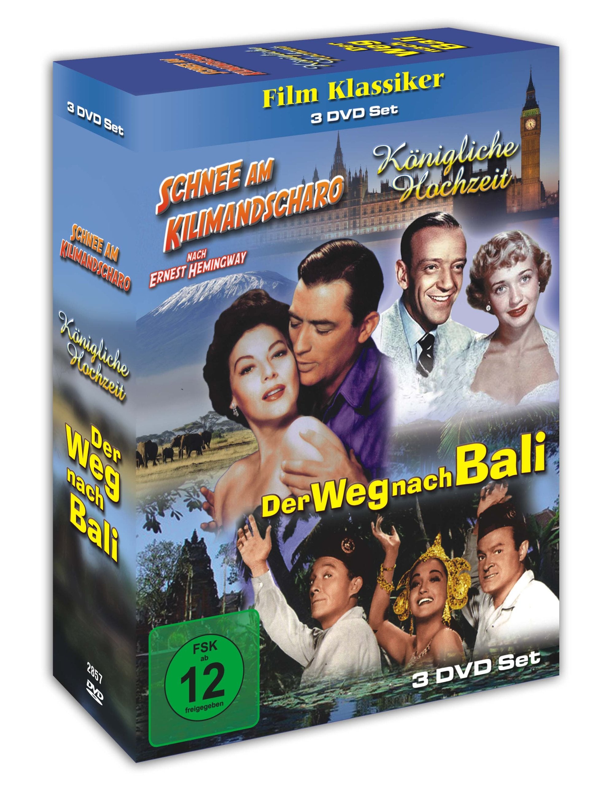 Schnee am Kilimandscharo - Königliche Hochzeit - Der Weg nach Bali - 3 DVD Box Movies
