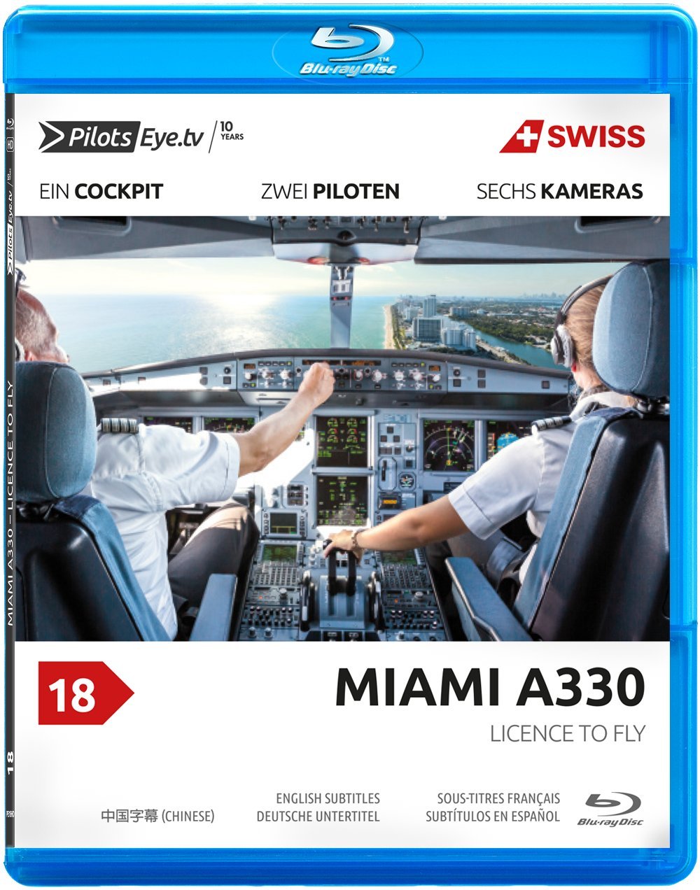 PilotsEYE.tv | MIAMI | Cockpitmitflug A330 | SWISS | "Licence to Fly - From Passenger to Pilot" | Bonus: Full training flight | Anniversary Edition Box sets