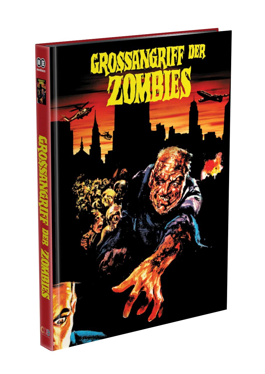 GROSSANGRIFF DER ZOMBIES - 4-Disc Mediabook Cover B (Blu-ray + DVD + Bonus-DVD + Soundtrack CD) Limited 999 Edition - Uncut Movies