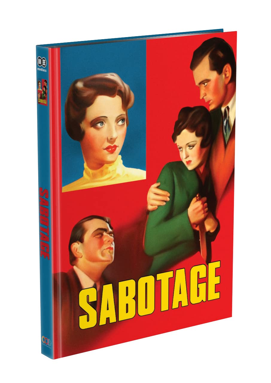 SABOTAGE - Alfred Hitchcock - 2-Disc Mediabook Cover C (Blu-ray + DVD) Limited 250 Edition Movies