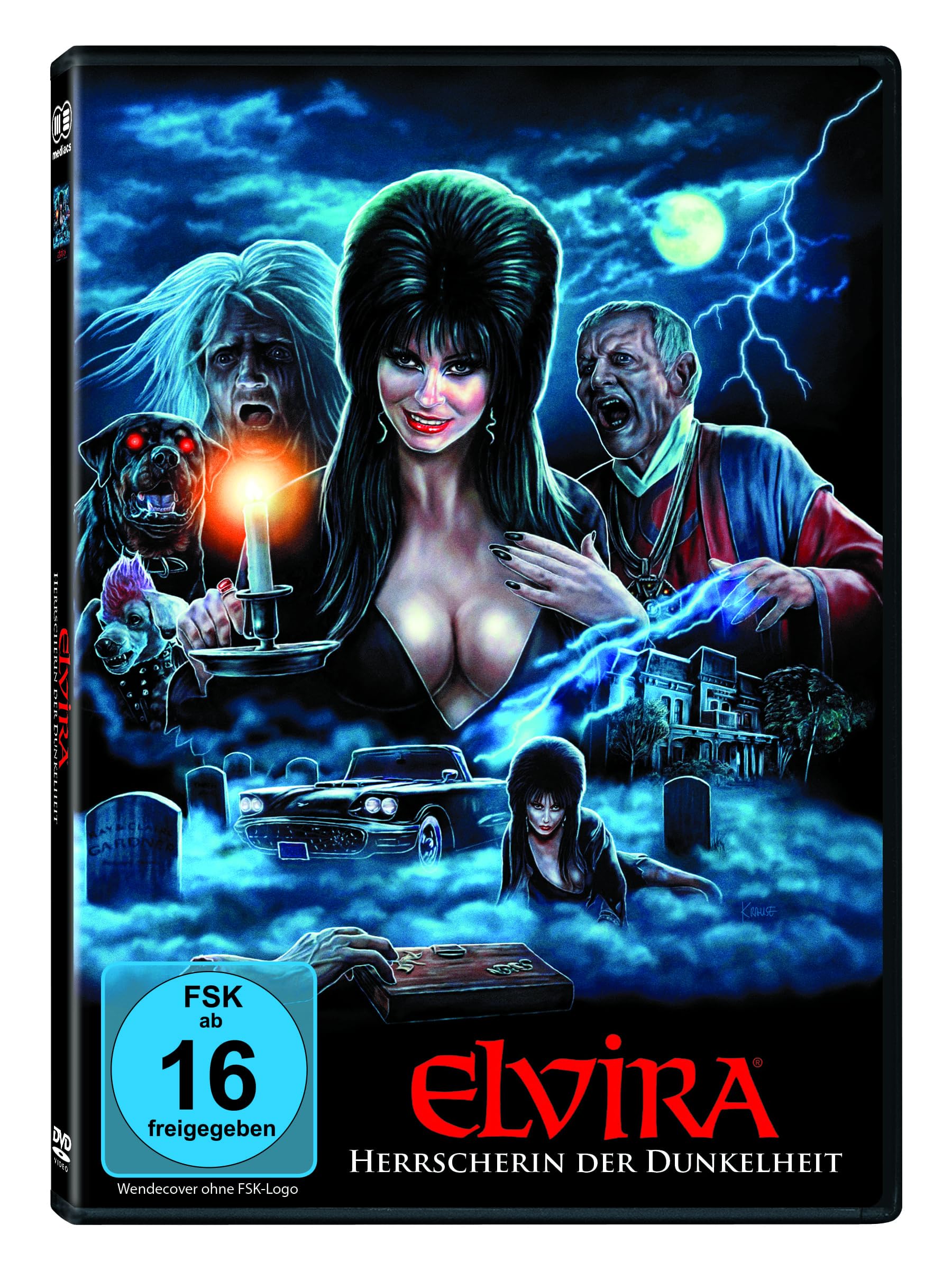 mediacs Elvira - Mistress of the dark - Die Herrscherin der Dunkelheit - Horror-Komödie mit Cassandra Peterson (DVD) UNCUT Movies