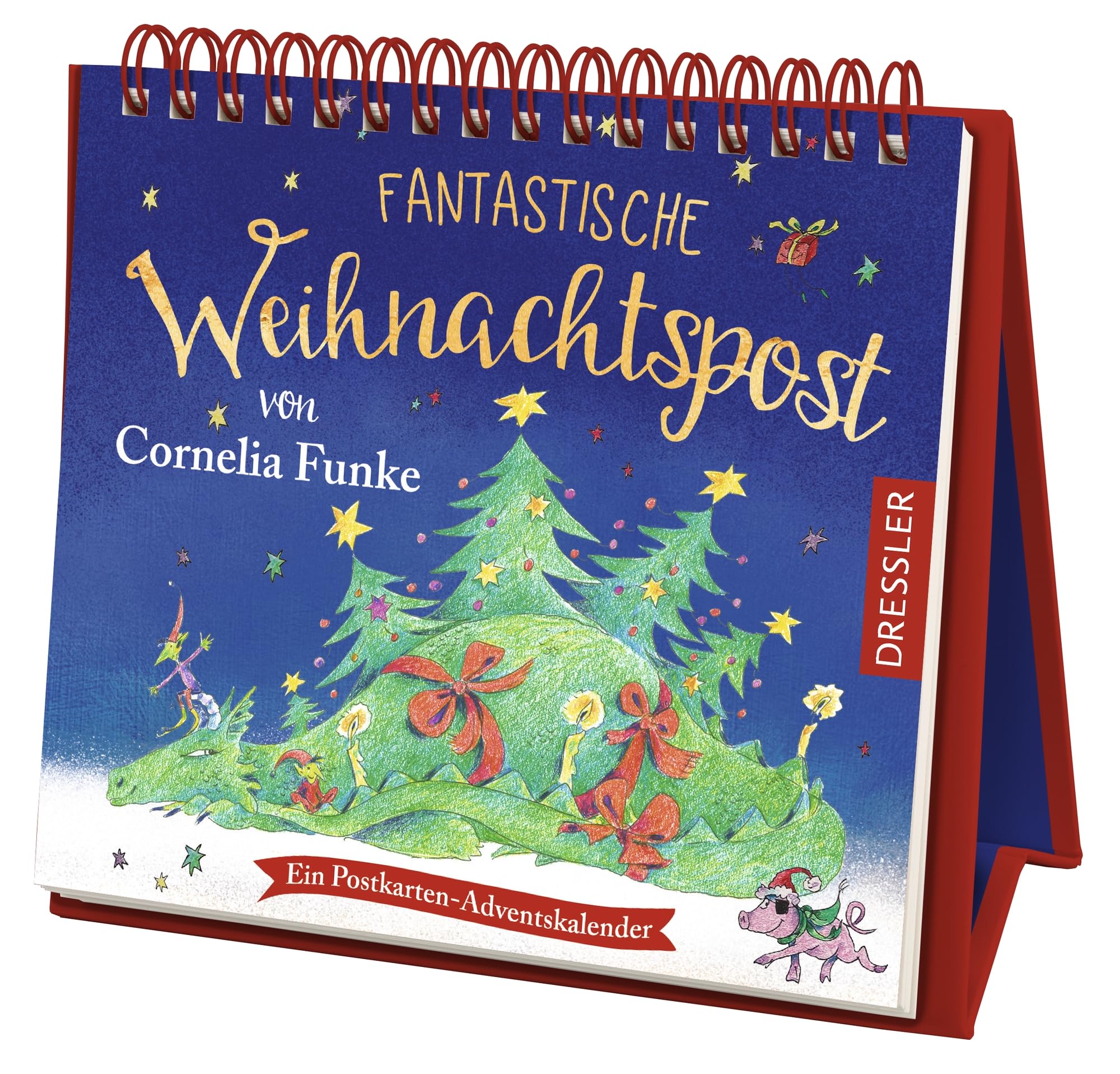 Fantastische Weihnachtspost von Cornelia Funke: Ein Postkarten-Adventskalender. Zauberhafter Adventskalender zum Aufstellen mit 24 heraustrennbaren Postkarten mit liebevollen Illustrationen Lifestyle