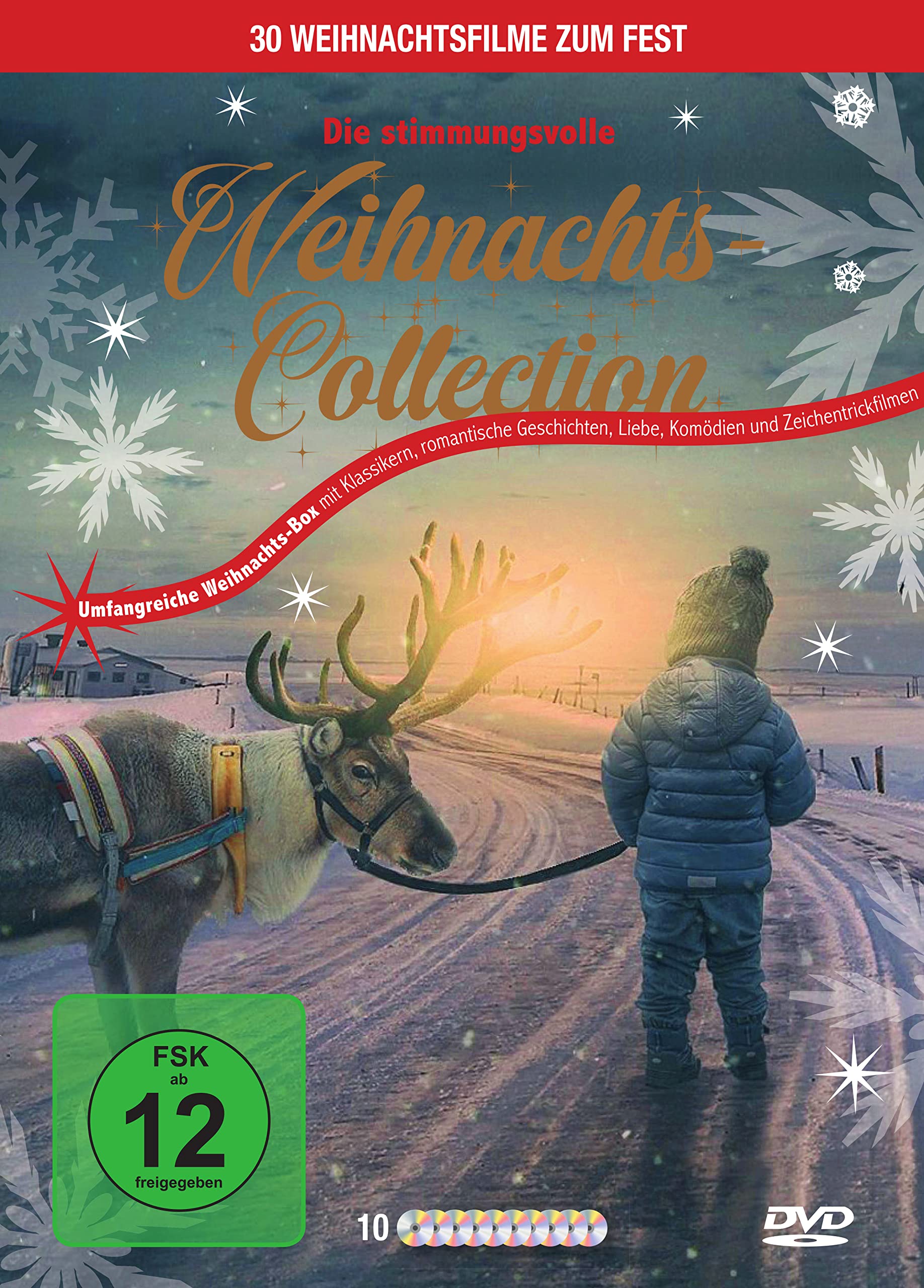 Die stimmungsvolle Weihnachten Collection - 30 Weihnachtsfilme zum Fest - Umfangreiche Weihnachts-Film-Box mit Klassikern, romantische Geschichten, Liebe, Komödien und Zeichentrickfilmen Movies