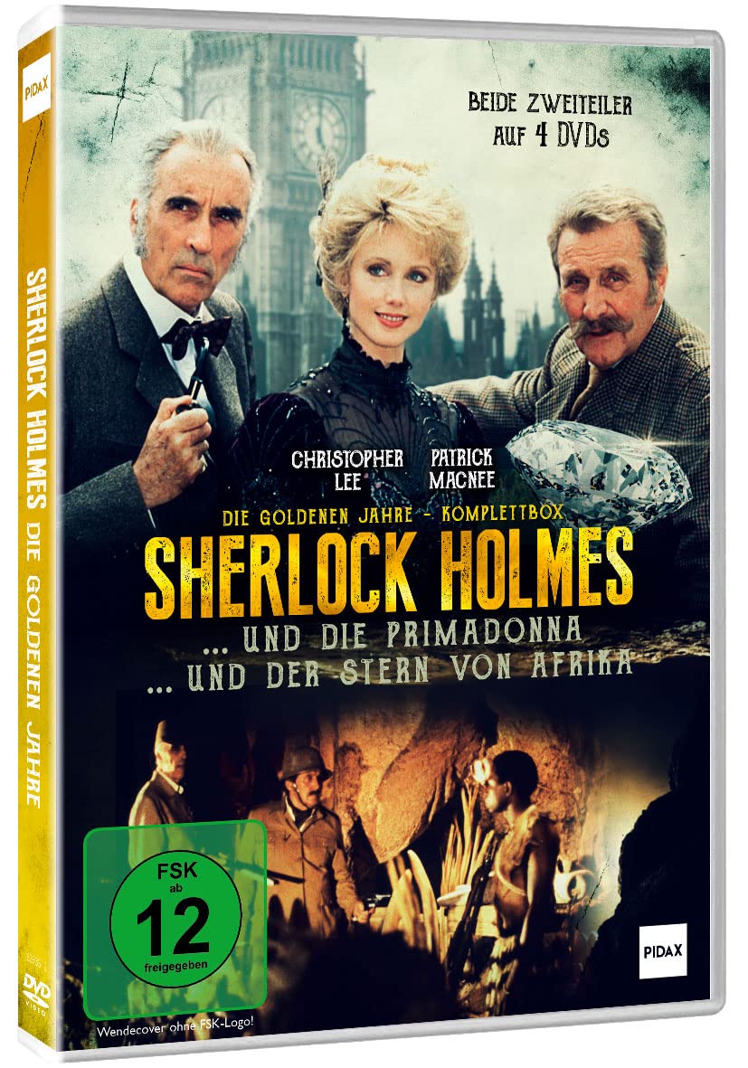 Sherlock Holmes - Die goldenen Jahre 1+2 - Die kpl. Edition: Sherlock Holmes und die Primadonna (The Leading Lady) + Sherlock Holmes und der Stern von Afrika (Incident at Victoria Falls) 4 Filme Box Movies