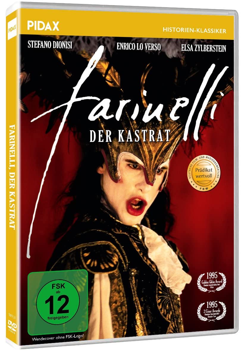 Farinelli der Kastrat - Ein mitreißendes Barock Drama, das die Schönheit und Magie von Farinellis Stimme einfängt - Ein preisgekrönter Musikfilm Klassiker dvd