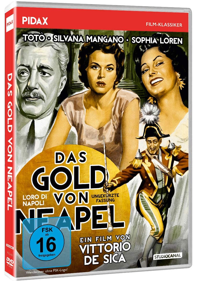 Das Gold von Neapel (OT: L'oro di Napoli) Filmisches Meisterwerk von Vittorio De Sica mit Starbesetzung wie Sophia Loren, Toto und Irene Montalto - Ungekürzte Fassung (PIDAX Film-Klassiker) Movies
