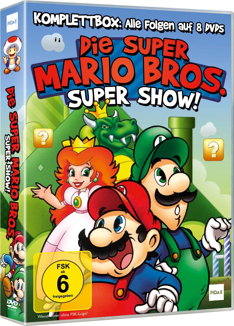 Die Super Mario Bros. Super Show! Serie - Komplettbox mit allen 52 Folgen der Animationsserie zum Videospiel - Zum Kino-Film in Sammler-Box - Mit Mario, Luigi, Bowser und Peach Movies