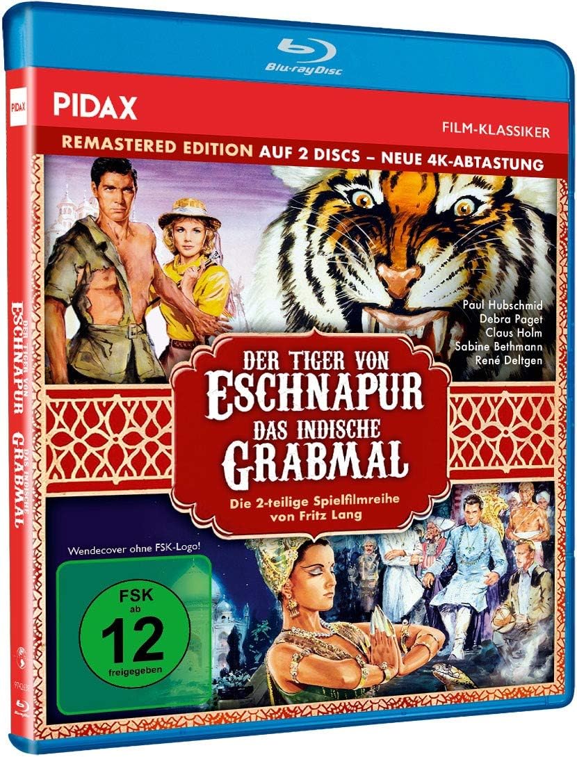 Der Tiger von Eschnapur + Das indische Grabmal - Remastered Edition (neue 4K Ultra-HD Abtastung) / Die komplette 2-teilige Abenteuerfilmreihe (Pidax Film-Klassiker) Movies