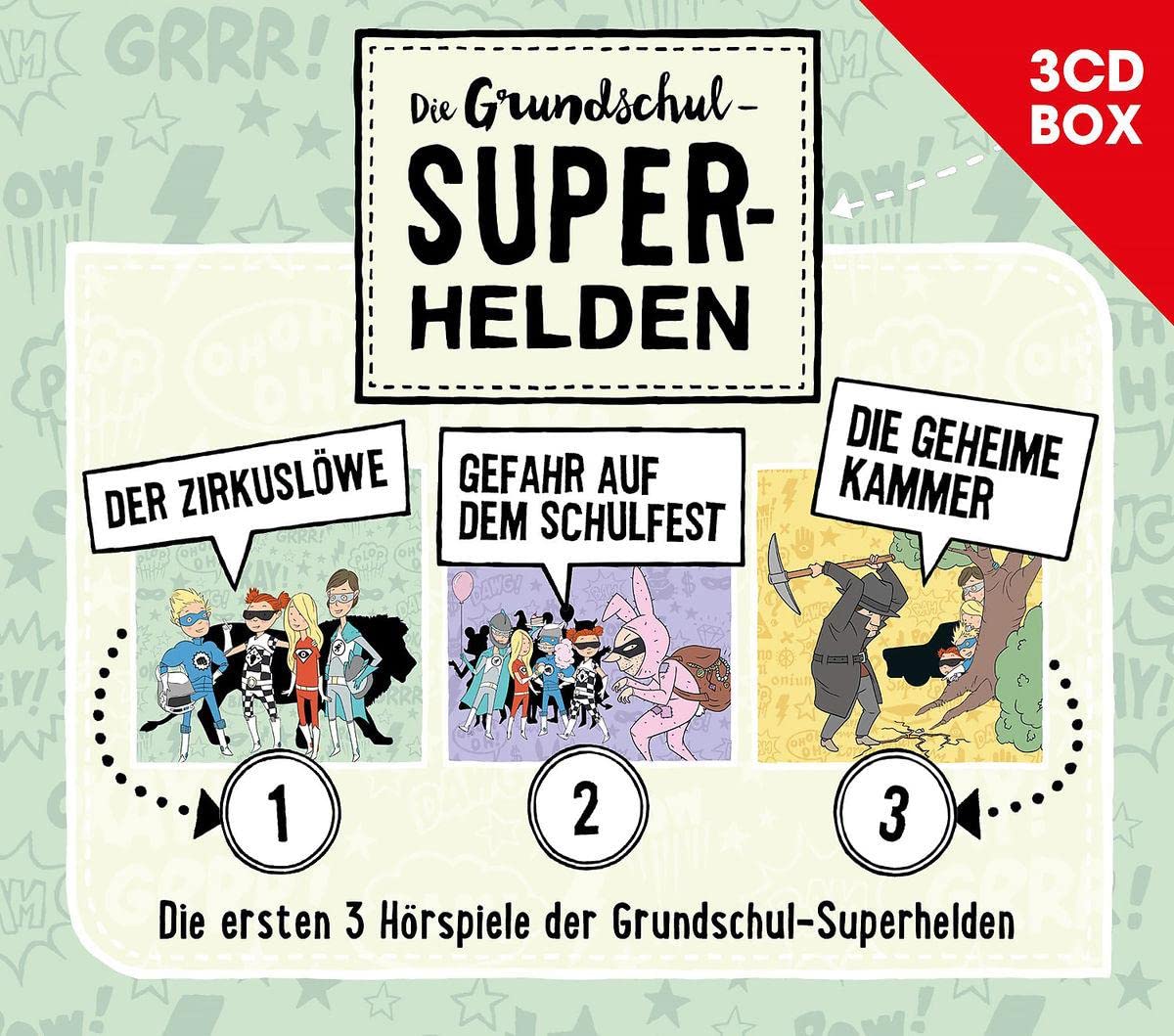 Die Grundschul-Superhelden 3CD-Box (Folge 1-3) Children & Young People