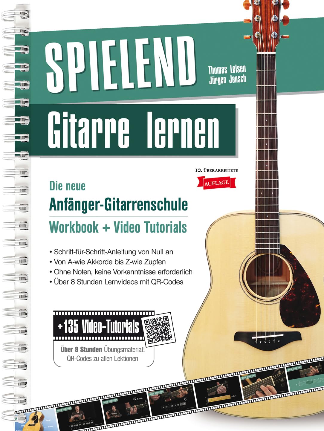Spielend Gitarre Lernen: Komplettkurs für Anfänger inkl. Lernvideos (12. Auflage) Sheet Music